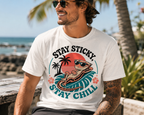 Stay Sticky Stay Calm -  Crested Gecko Tee