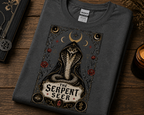 The Serpent Seer Shirt | Mystical Snake Gothic Occult Graphic Tee