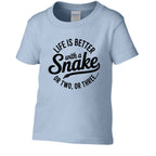 Fun Toddler Shirt: Life Is Better With Snake - Red River Exotics