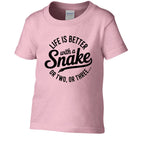 Fun Toddler Shirt: Life Is Better With Snake - Red River Exotics