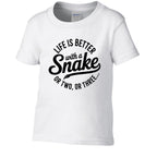 Fun Toddler Shirt: Life Is Better With Snake - Red River Exotics