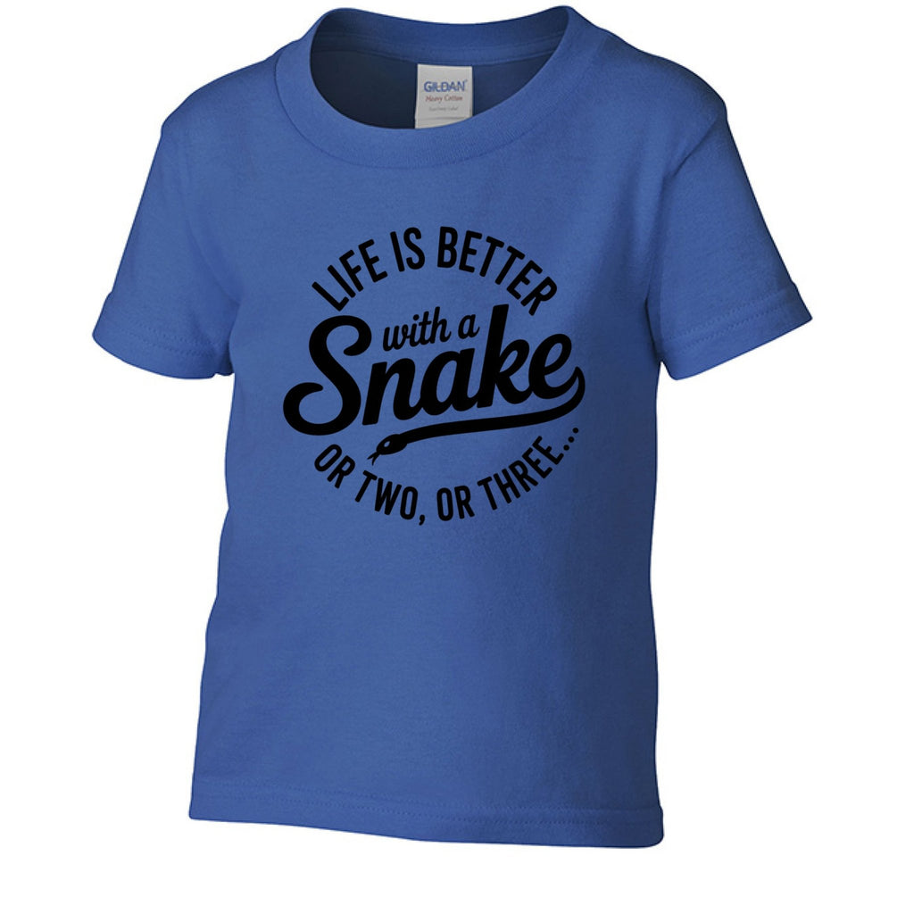 Fun Toddler Shirt: Life Is Better With Snake - Red River Exotics