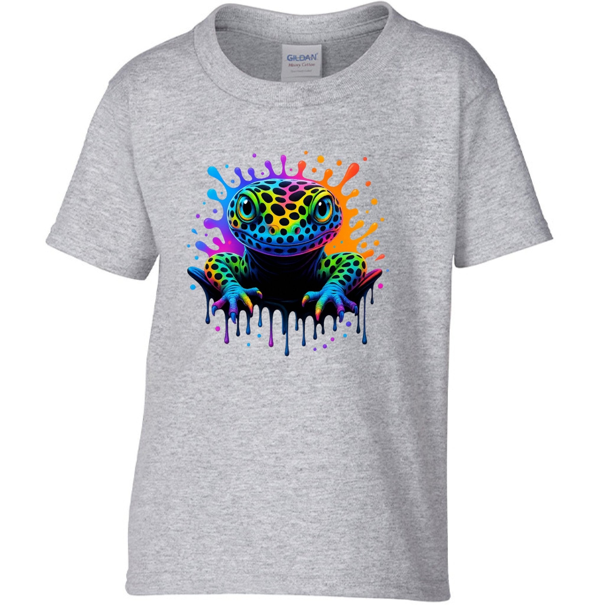 Colorful Toddler Rainbow Leopard Gecko Shirt - Red River Exotics