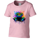 Colorful Toddler Rainbow Leopard Gecko Shirt - Red River Exotics