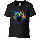 Colorful Toddler Rainbow Leopard Gecko Shirt - Red River Exotics