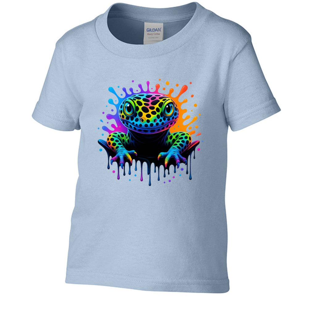 Colorful Toddler Rainbow Leopard Gecko Shirt - Red River Exotics