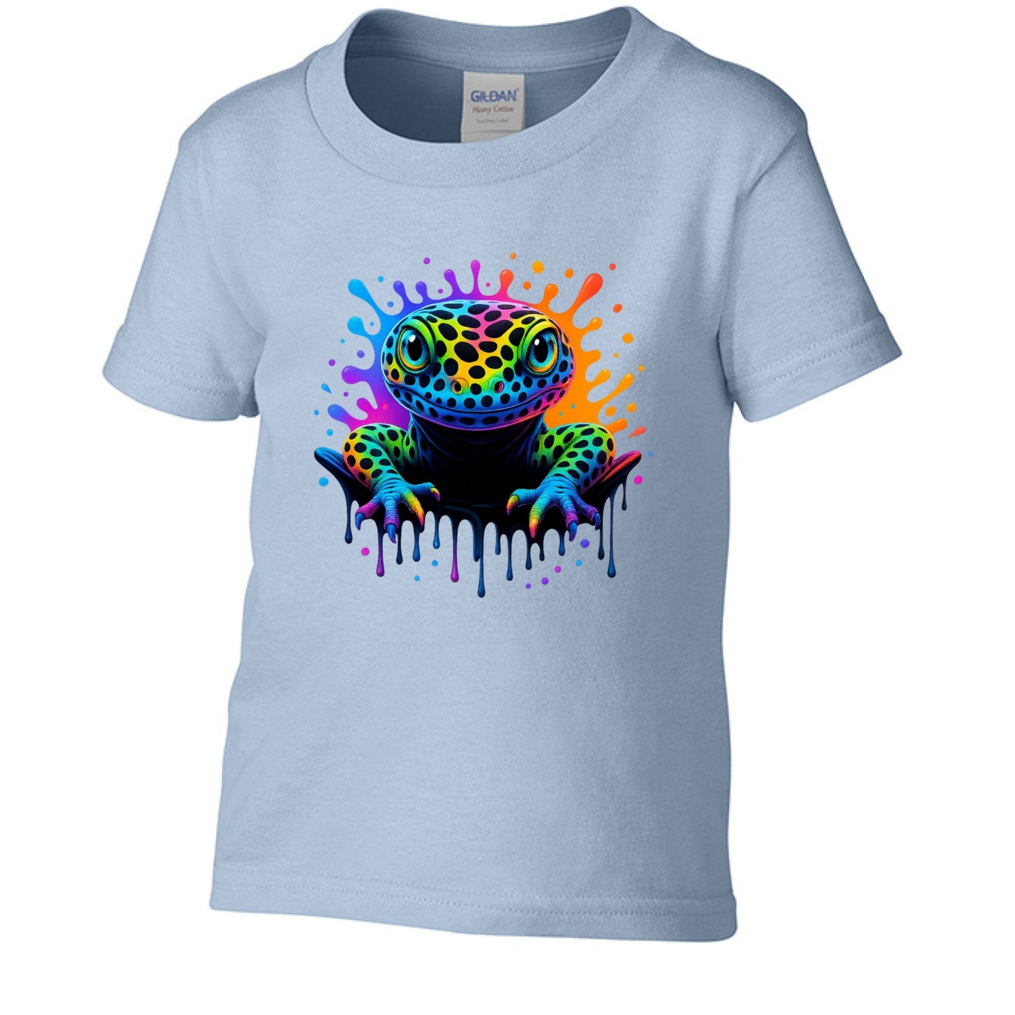 Colorful Toddler Rainbow Leopard Gecko Shirt - Red River Exotics