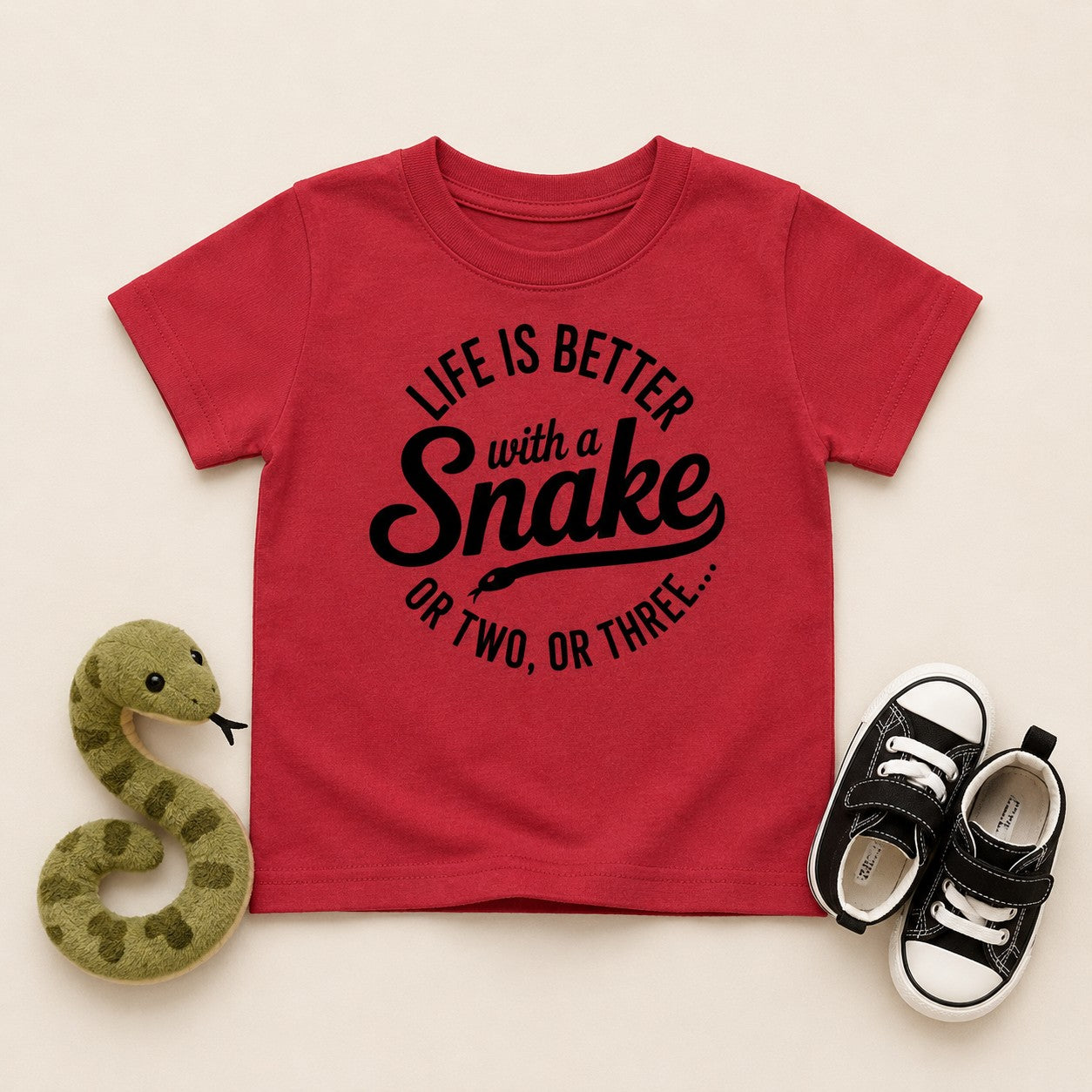 Fun Toddler Shirt: Life Is Better With Snake