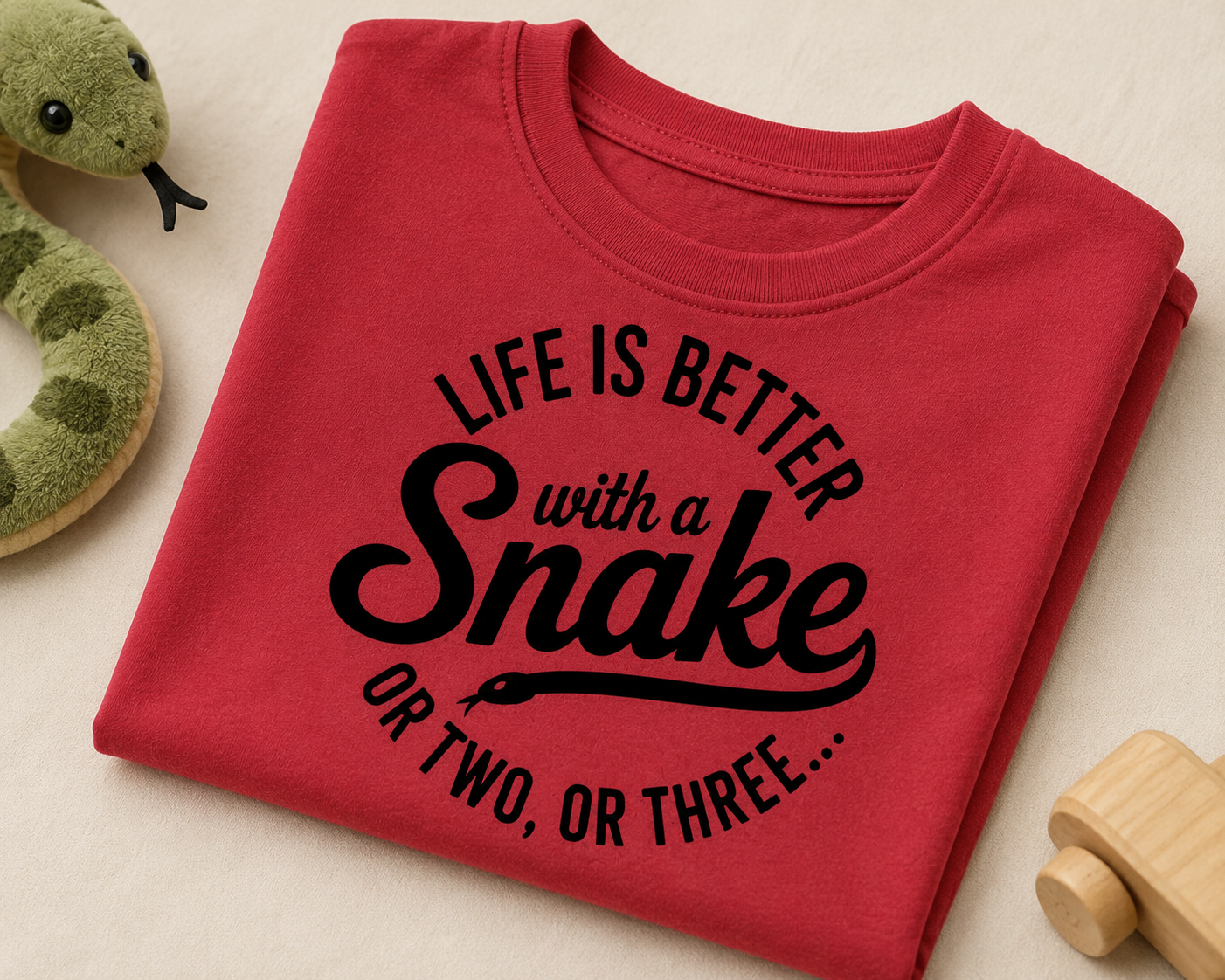 Fun Toddler Shirt: Life Is Better With Snake