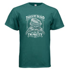 Touch My Beard and Tell Me I'm Pretty, Funny Bearded Dragon Graphic Tee - Red River Exotics LLC