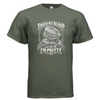 Touch My Beard and Tell Me I'm Pretty, Funny Bearded Dragon Graphic Tee - Red River Exotics LLC