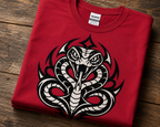 Tribal Snake T-Shirt – Fierce Serpent Graphic Tee