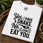 Yes I Have a Snake Shirt | Funny Reptile Owner Snake Lover Tee 🐍😂