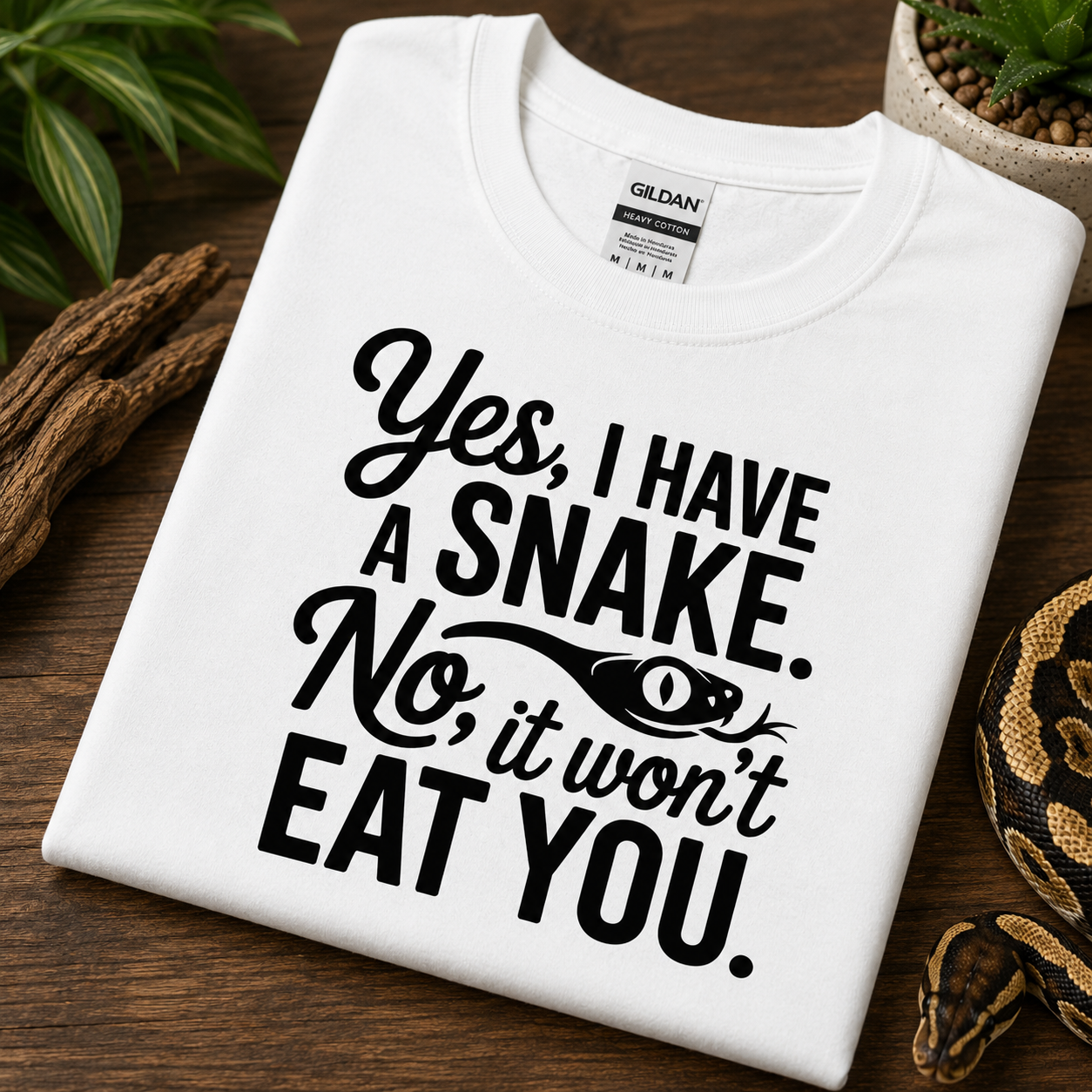 Yes I Have a Snake Shirt | Funny Reptile Owner Snake Lover Tee 🐍😂