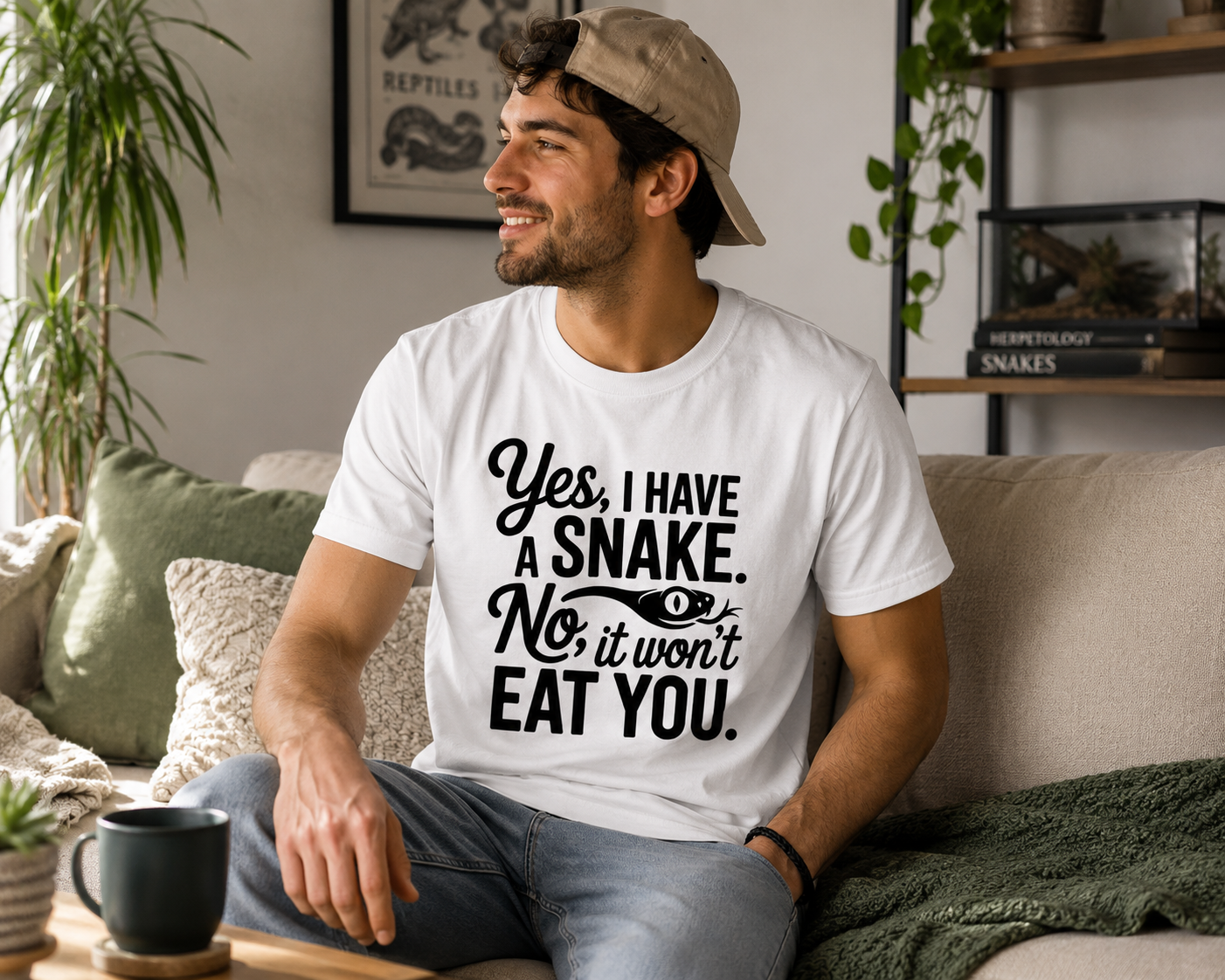 Yes I Have a Snake Shirt | Funny Reptile Owner Snake Lover Tee 🐍😂