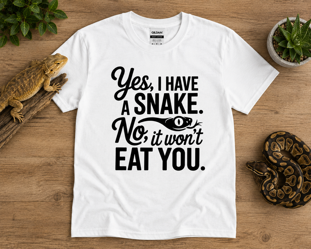 Yes I Have a Snake Shirt | Funny Reptile Owner Snake Lover Tee 🐍😂