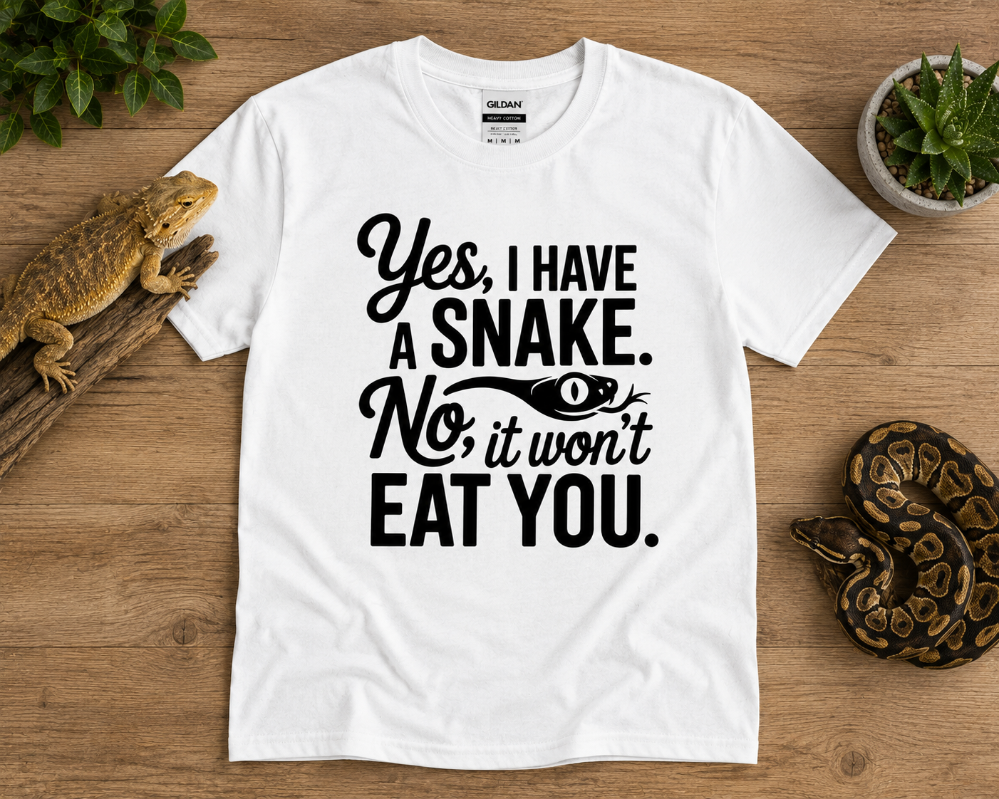 Yes I Have a Snake Shirt | Funny Reptile Owner Snake Lover Tee 🐍😂
