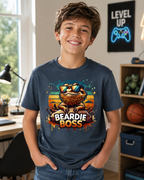 Beardie Boss Youth Shirt | Cool Bearded Dragon Kids Tee