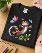 Youth Butterfly Leopard Gecko Shirt | Cute Gecko Kids Tee